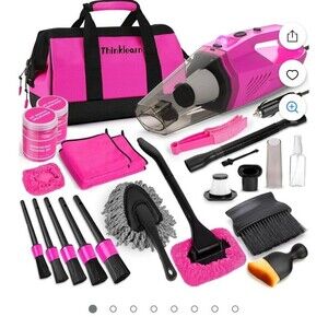 Pink car detail kit